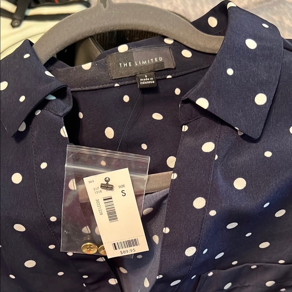 The Limited Blue and White Casual Button Down Shirt - Picture 1 of 6